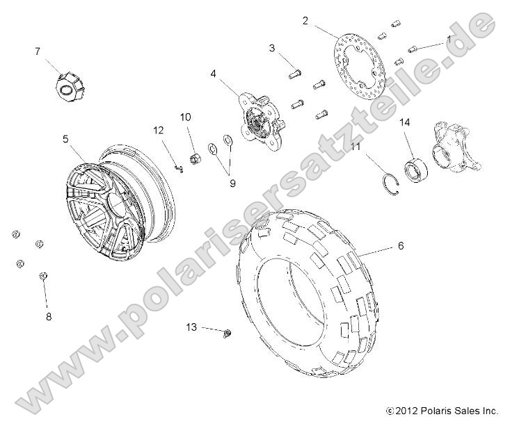 Wheels, Front (49RGRWHEELFRT13900XPCAST) Wheels, Front (49RGRWHEELFRT13900XPCAST)