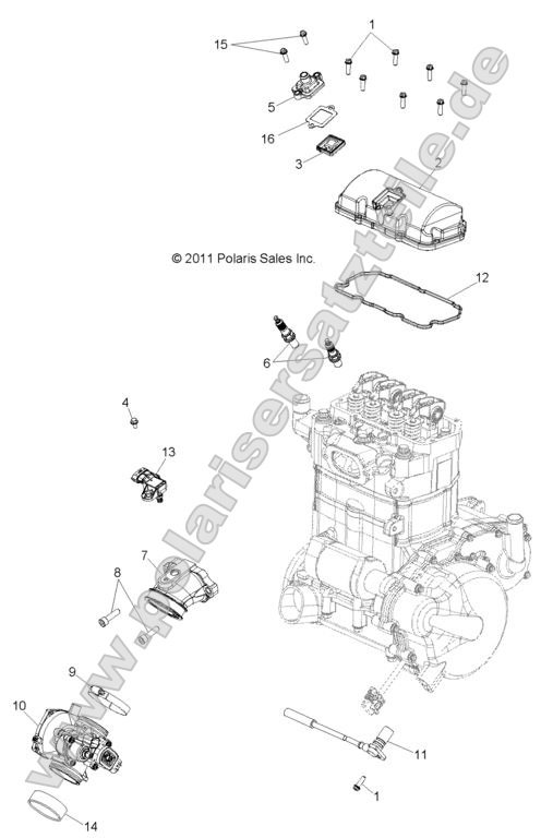 ENGINE, THROTTLE BODY and VALVE COVER