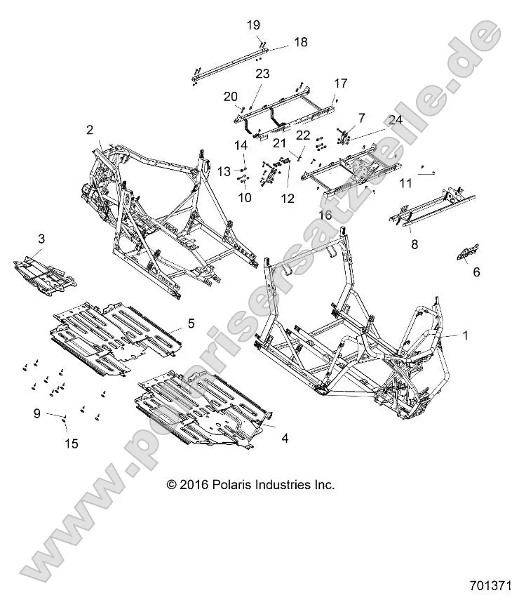 Chassis, Main Frame and Skid Plates Chassis, Main Frame and Skid Plates