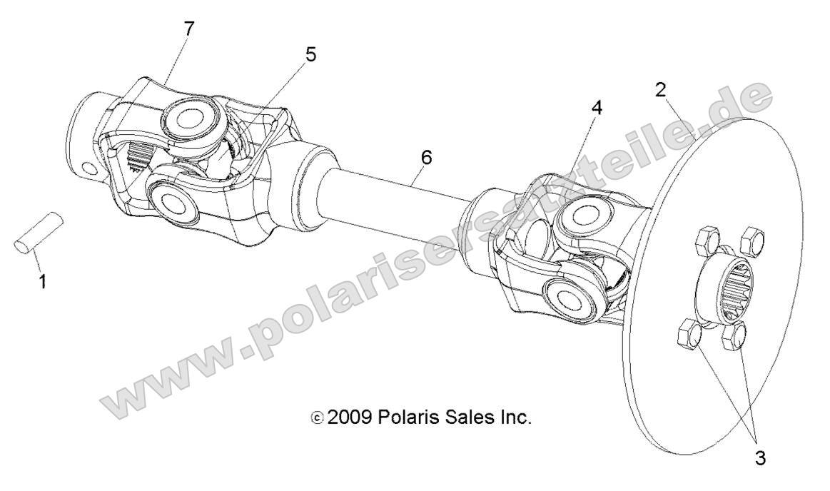 DRIVE TRAIN, REAR PROP SHAFT