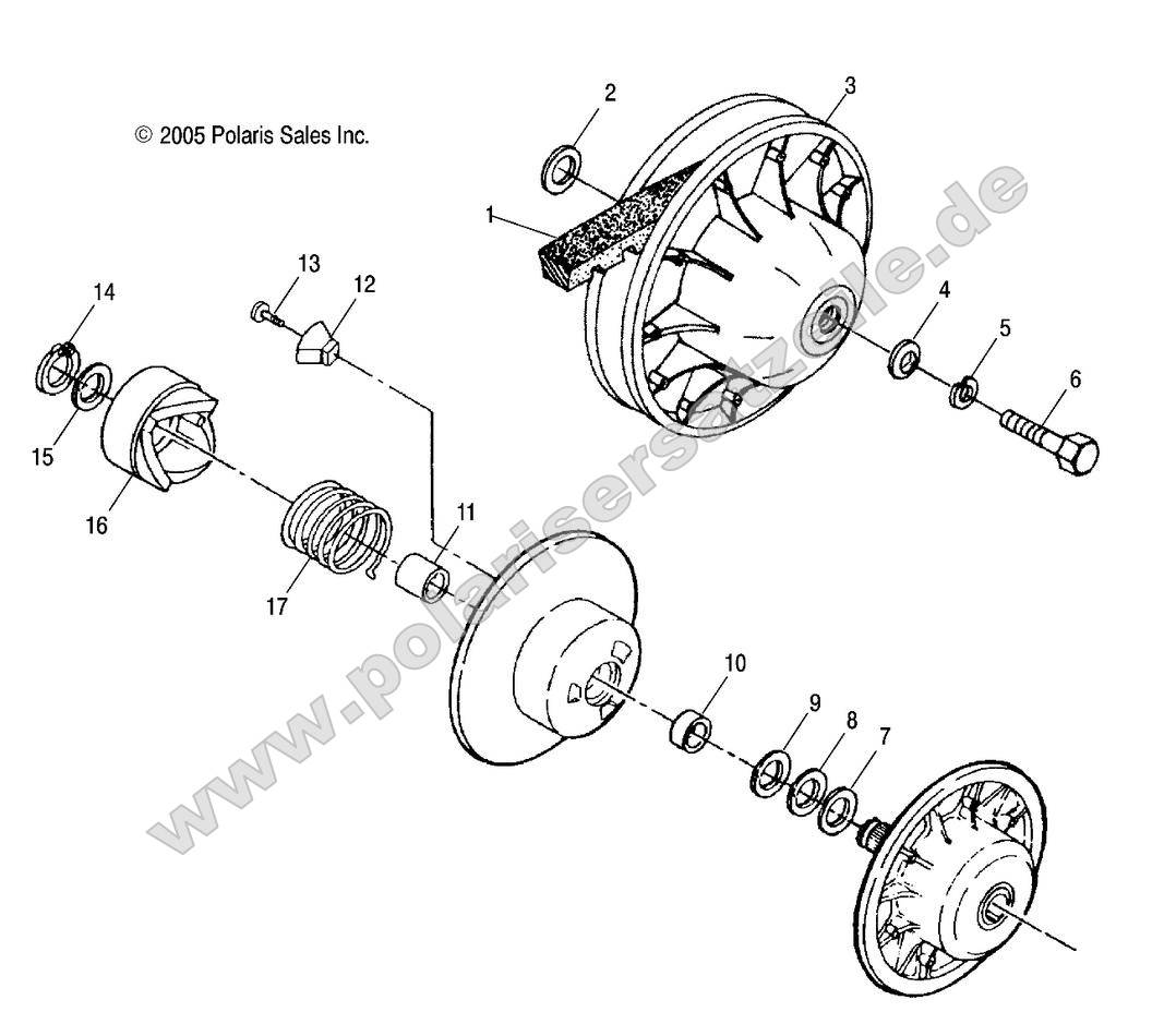 Drive Train, Secondary Clutch Drive Train, Secondary Clutch