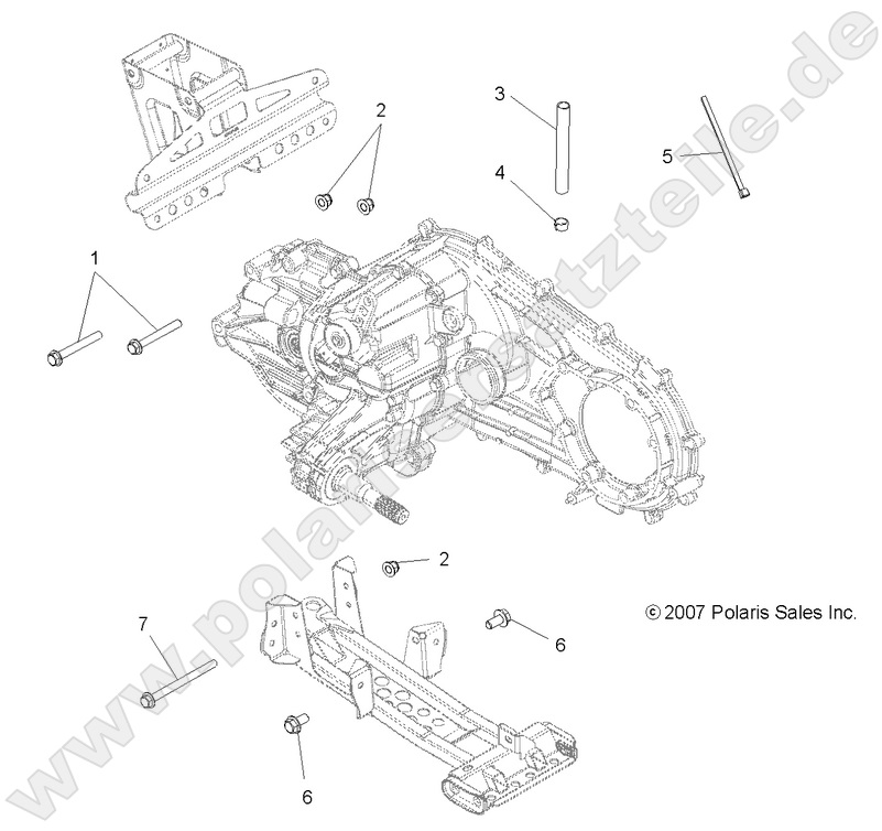 DRIVE TRAIN, MAIN GEARCASE MOUNTING