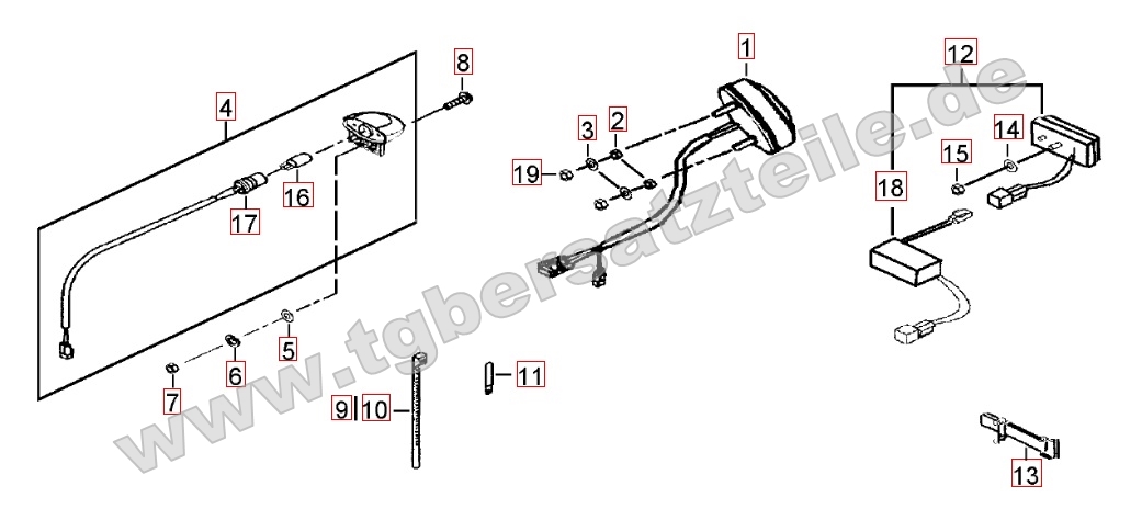 Rücklicht - Blinker hinten