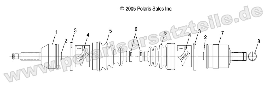 Drive Shaft, Rear, LH, RH