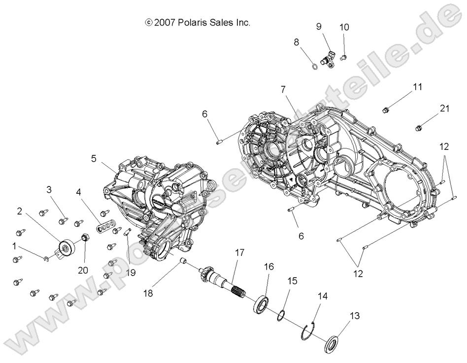 DRIVE TRAIN, MAIN GEARCASE DRIVE TRAIN, MAIN GEARCASE