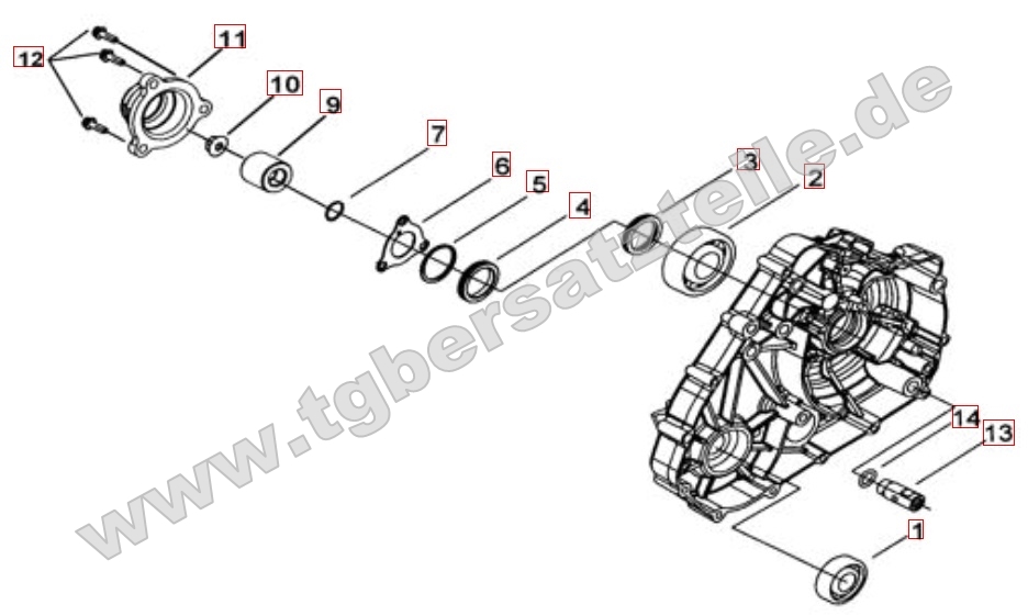 Motorgehäuseabdeckung 1