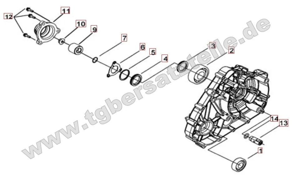 Motorgehäuseabdeckung 1 Motorgehäuseabdeckung 1