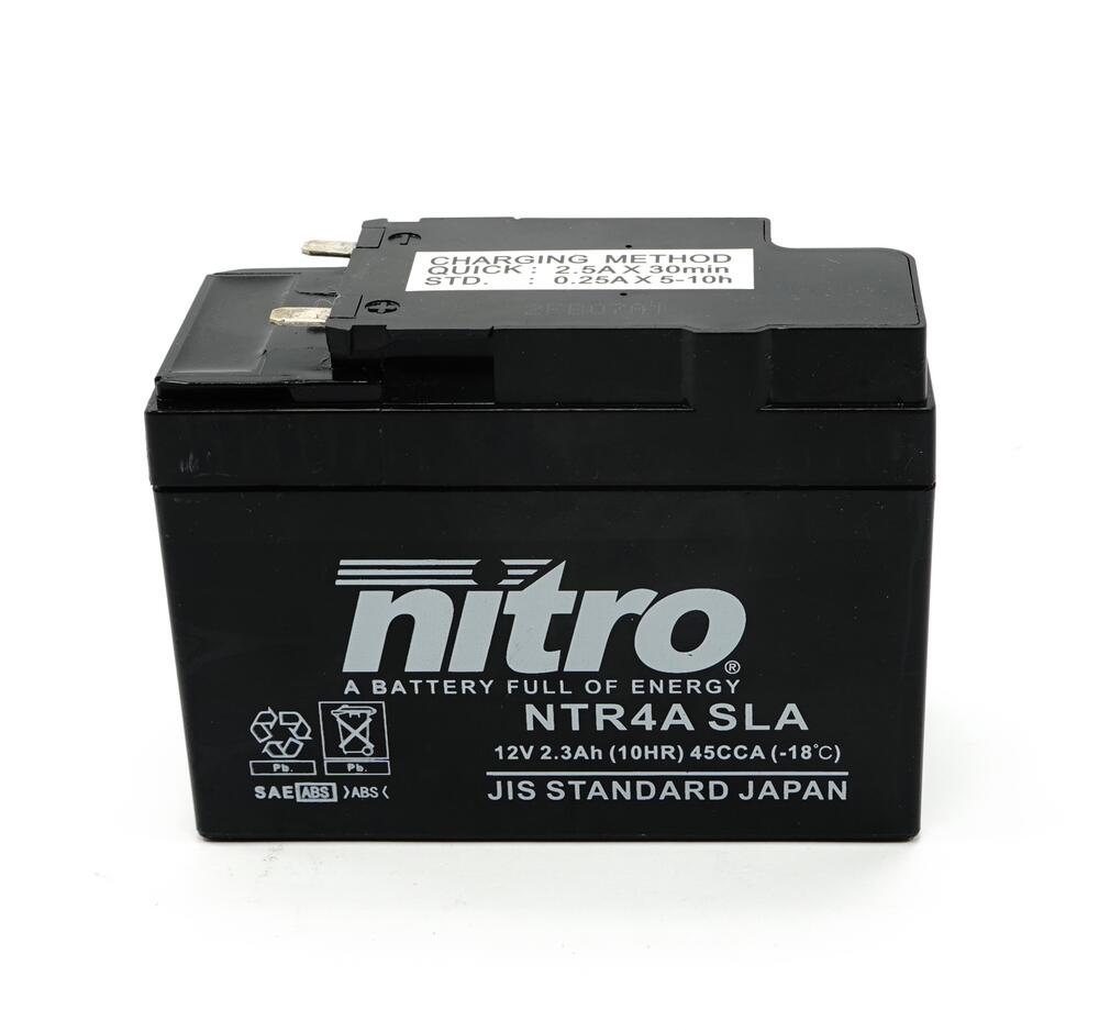 Nitro NTR4A / YTR4 SLA GEL AGM Batterie 12V 2,3AH - Einbaufertig