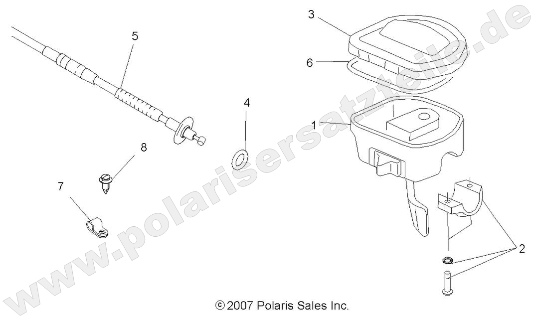 STEERING, CONTROLS and THROTTLE ASM.