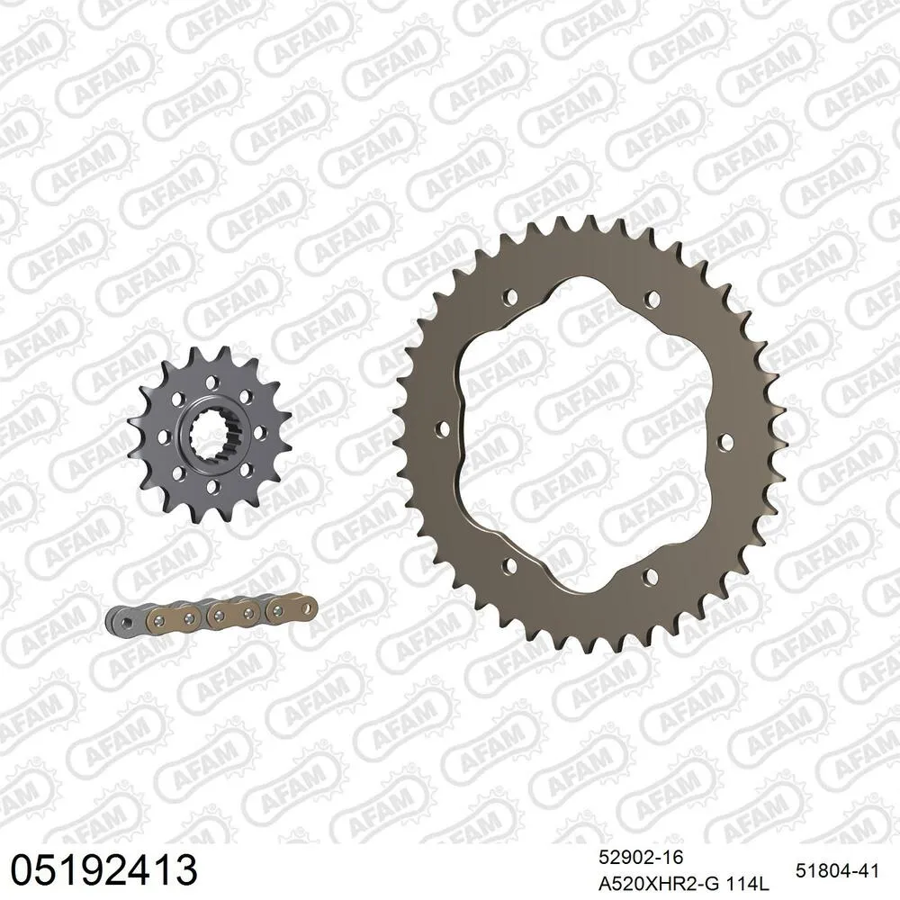 05192413 AFAM Kettensatz Aluminium 520 XHR2-G 16x41 - Ducati Panigale Corse V4 2018-24 - 05192413