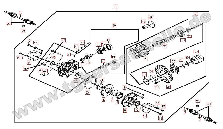 Differenzial hinten Differenzial hinten