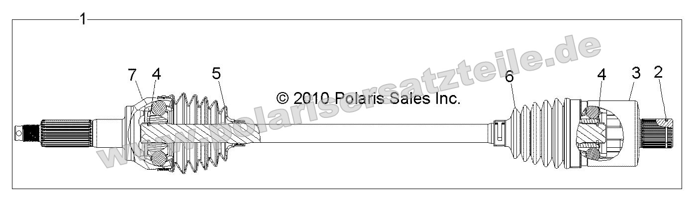 Drive Train, Rear Drive Shaft