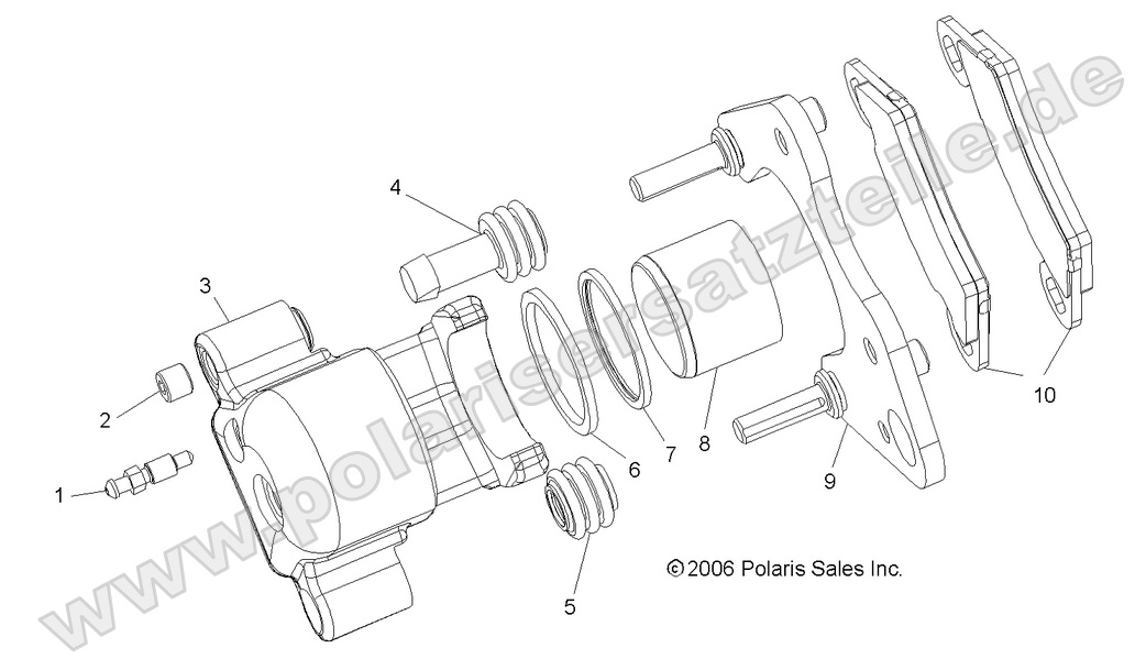 Brake Caliper, Front Brake Caliper, Front