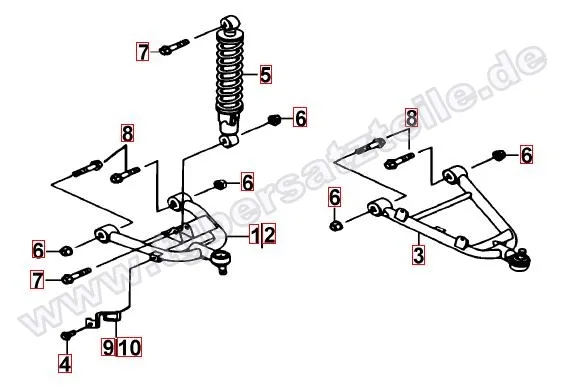 Federbein vorne Federbein vorne