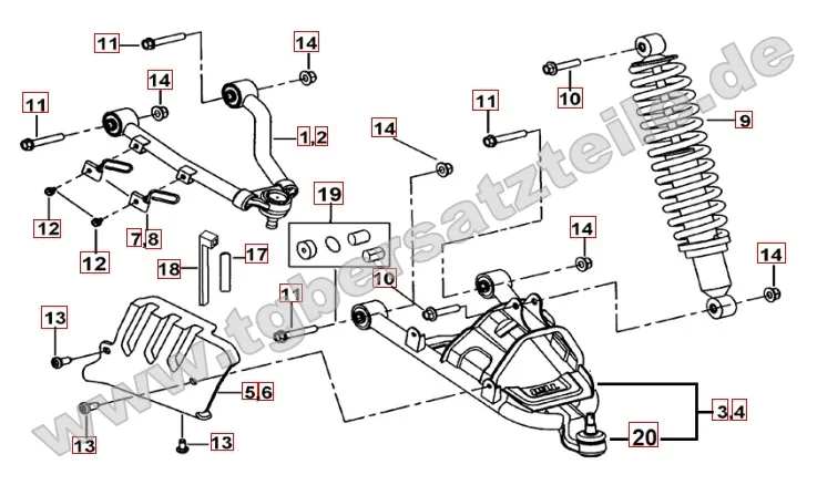 Federbein vorne Federbein vorne