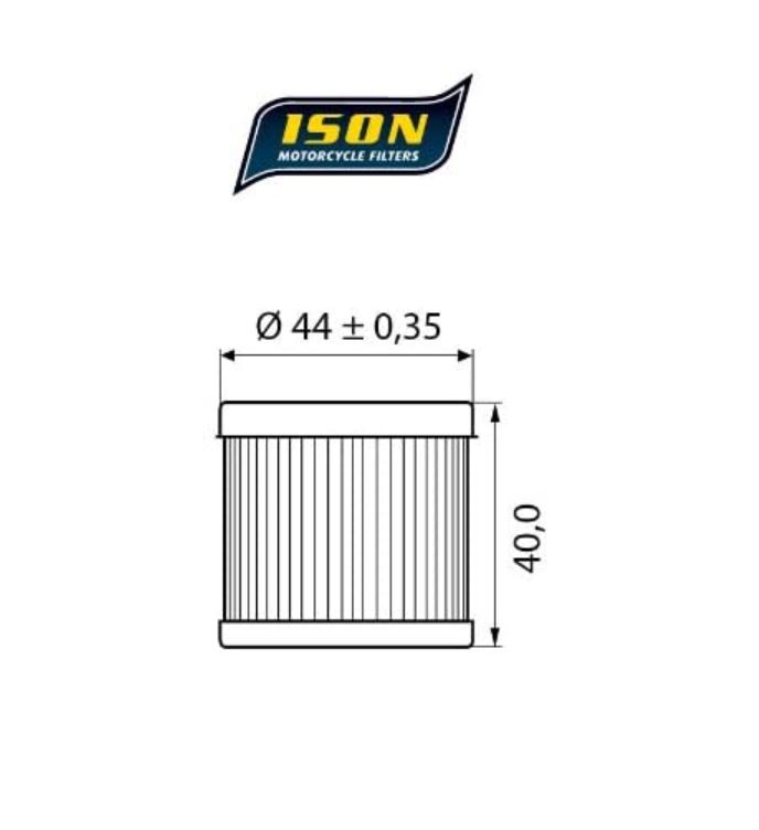ISON Ölfilter 971 Suzuki AN 125 / UH 125 200 / UX 125 150 / AN 400 Burgman 2007-