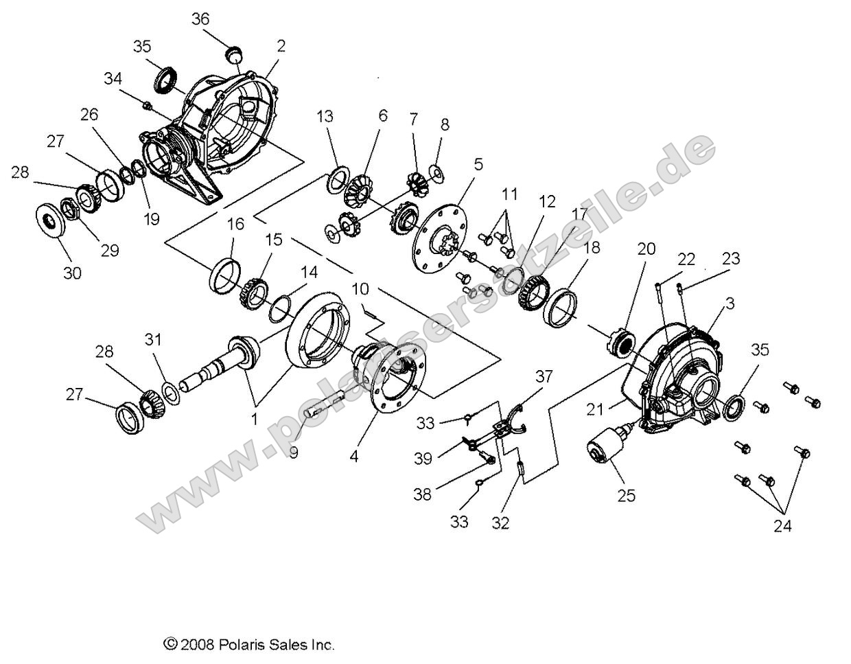 Drive Train, Rear Gearcase