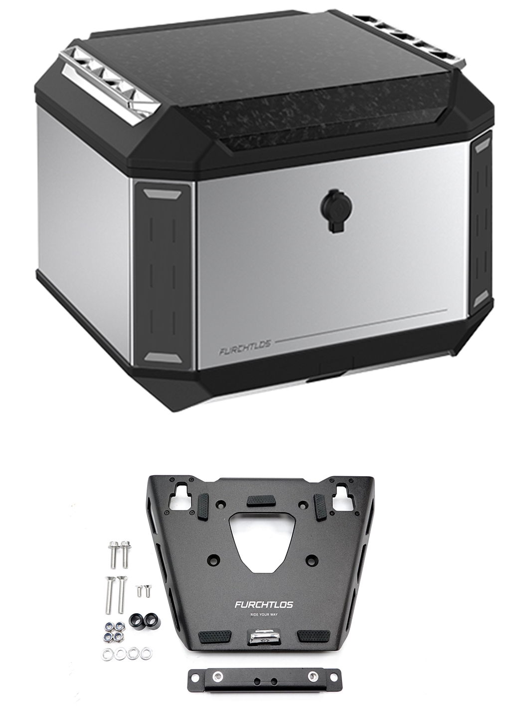 Furchtlos RANGER ADV Aluminium Topcase 50 Liter Set - Honda CRF 1100 Africa Twin 2020-24