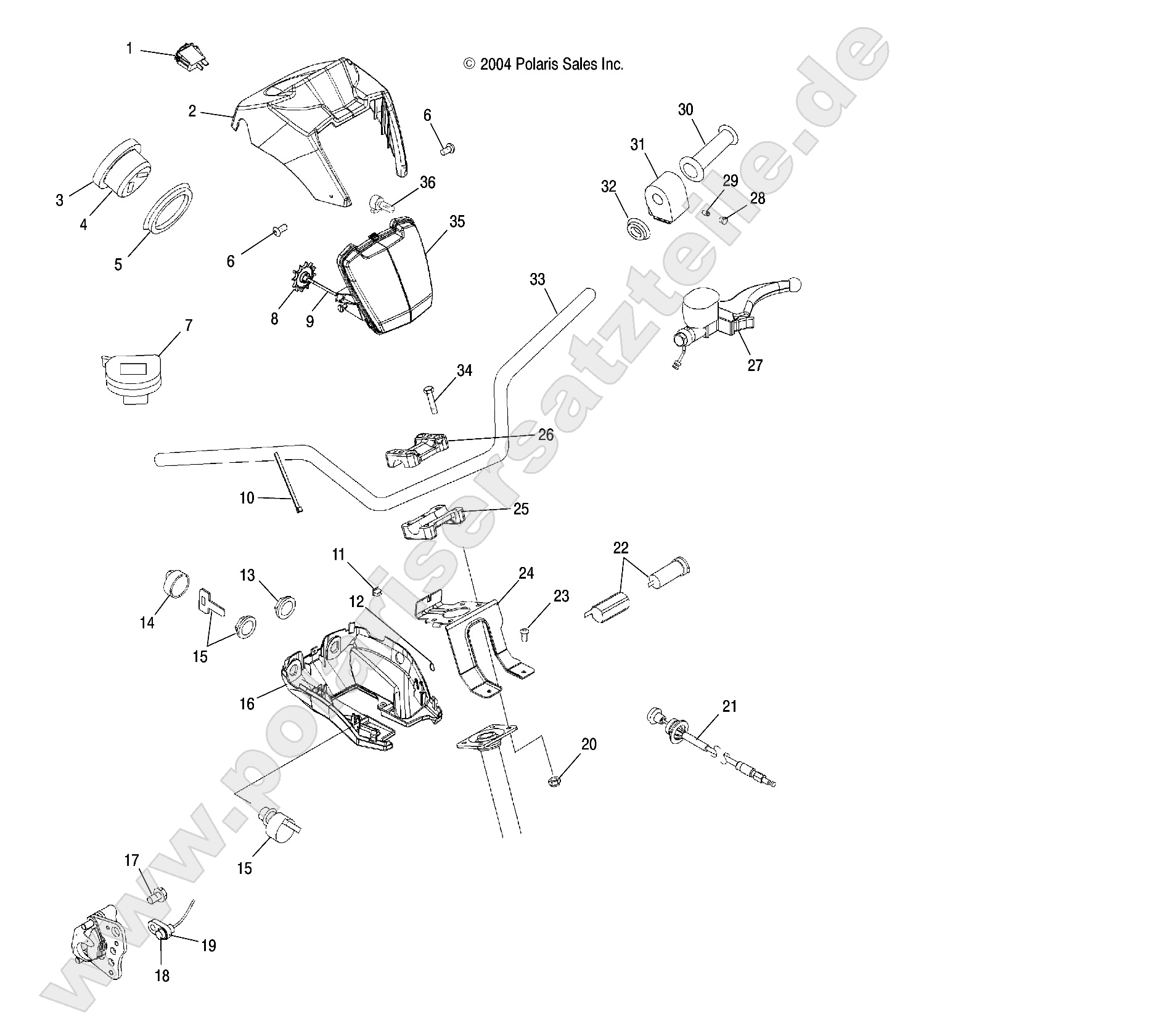 HANDLEBAR and HEADLIGHT POD