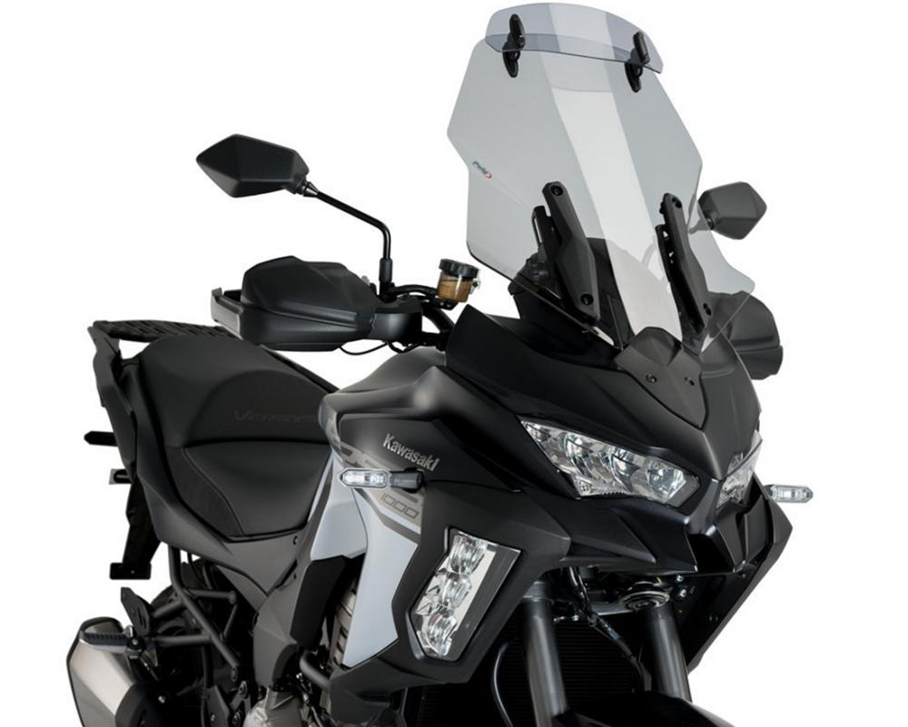 Puig Touren Verkleidungsscheibe + Spoiler Getönt - Kawasaki Versys 1000 2019-22