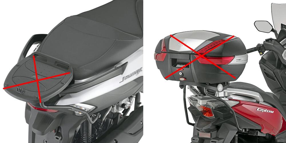 Givi Topcaseträger für Monokey und Monolock Koffer - SYM Joymax Z 300 / Cruisym 300