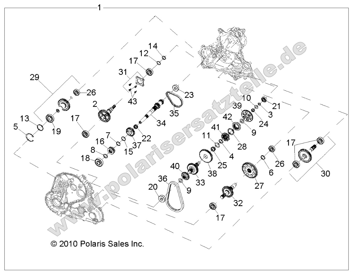 Drive Train, Main Gearcase Internals Drive Train, Main Gearcase Internals