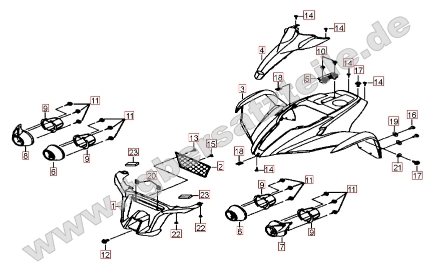 Frontverkleidung - Tankabdeckung