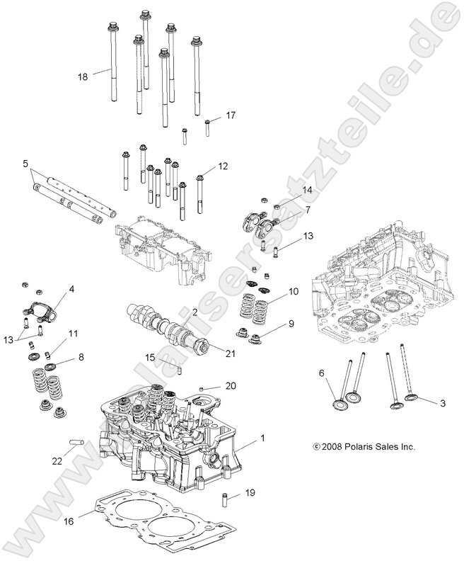 ENGINE, CYLINDER HEAD, CAM and VALVES