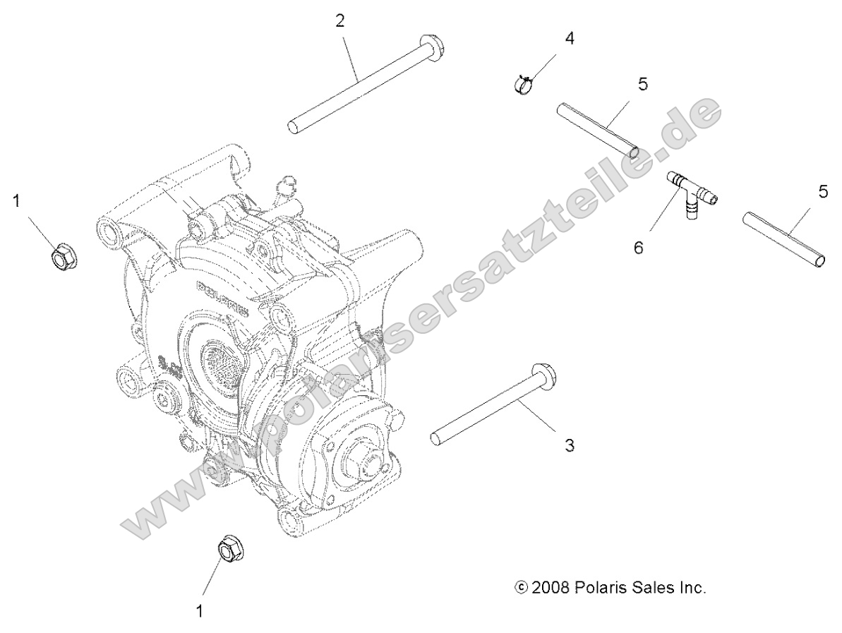 Drive Train, Gearcase Mounting, Rear Drive Train, Gearcase Mounting, Rear