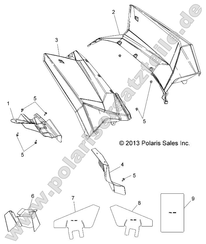 Body, Rear Cab and Heat Shields
