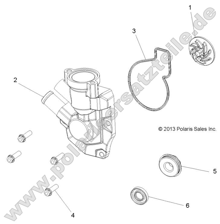 Engine, Waterpump Impeller and Cover Engine, Waterpump Impeller and Cover