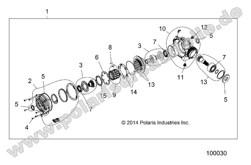 Drive Train, Front Gearcase Internals Drive Train, Front Gearcase Internals