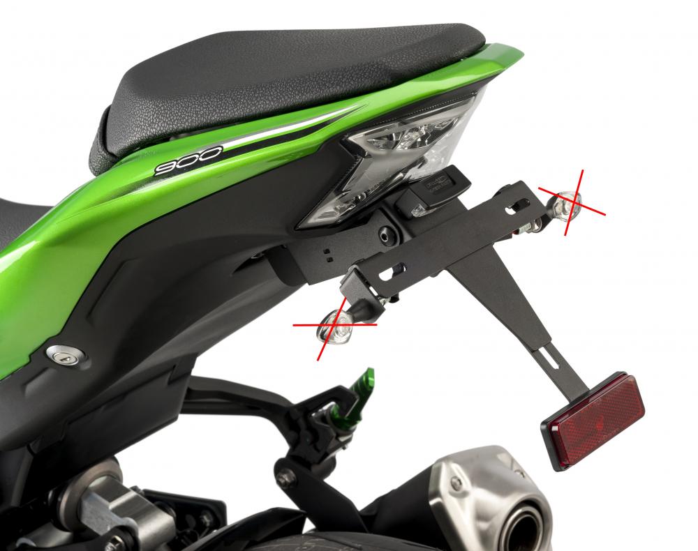 Puig_Kennzeichenhalter__9388N_Kawasaki_Z900 Puig Kennzeichenhalter Set Kawasaki Z900 2017-