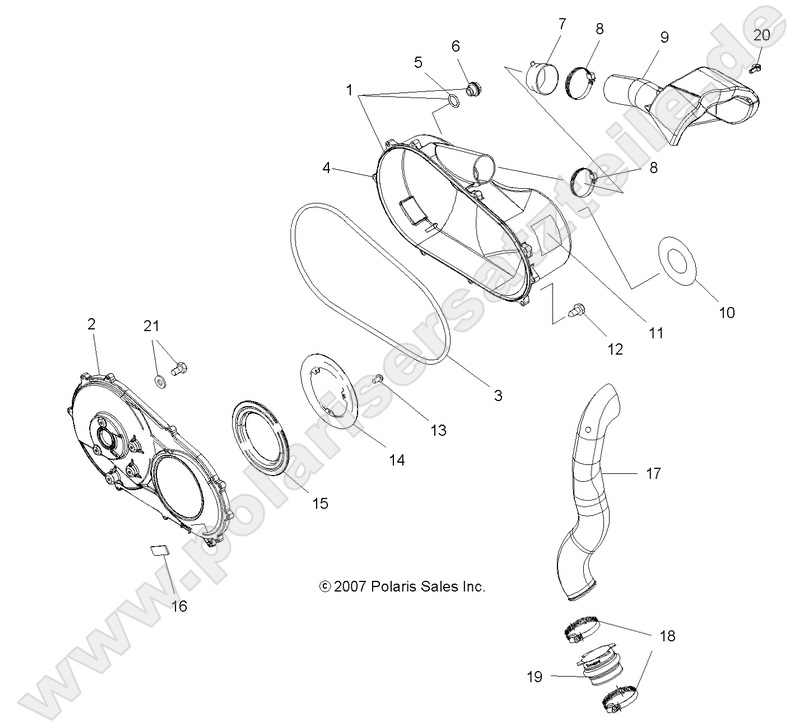 BODY, CLUTCH COVER and DUCTING