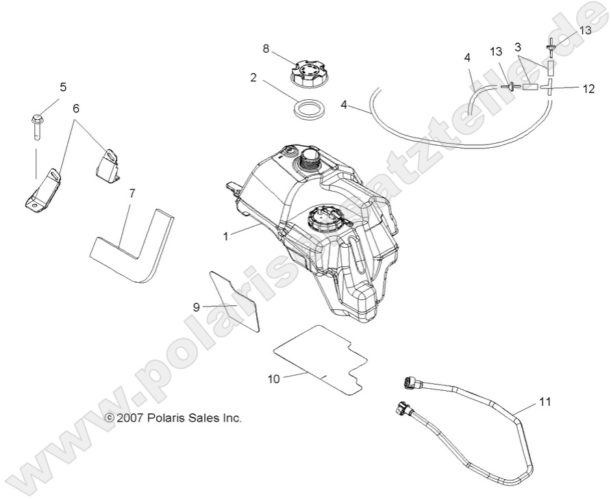 BODY, FUEL TANK ASM.