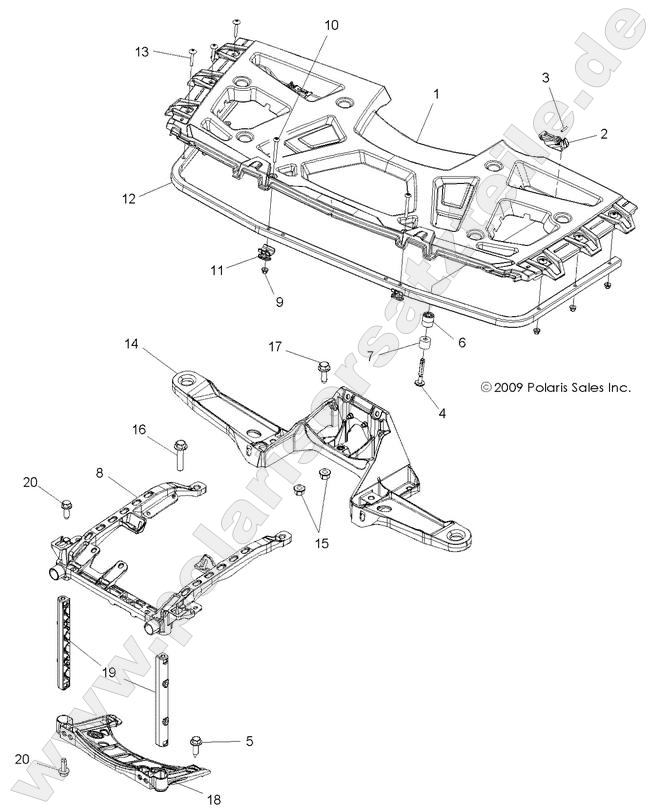 BODY, FRONT RACK and SUPPORTS
