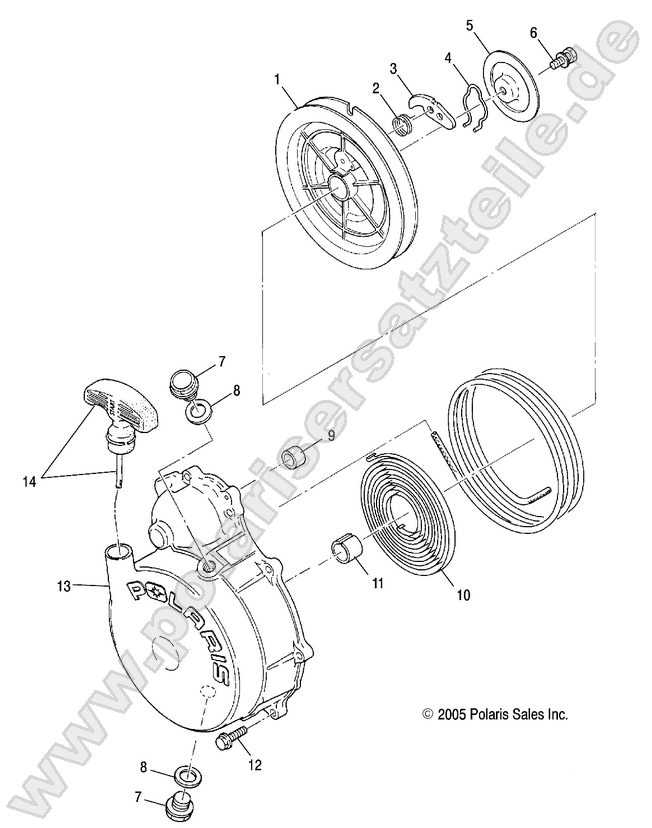 ENGINE, RECOIL STARTER