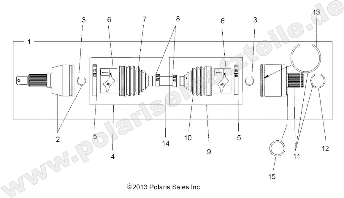 DRIVE TRAIN, DRIVE SHAFT, REAR DRIVE TRAIN, DRIVE SHAFT, REAR