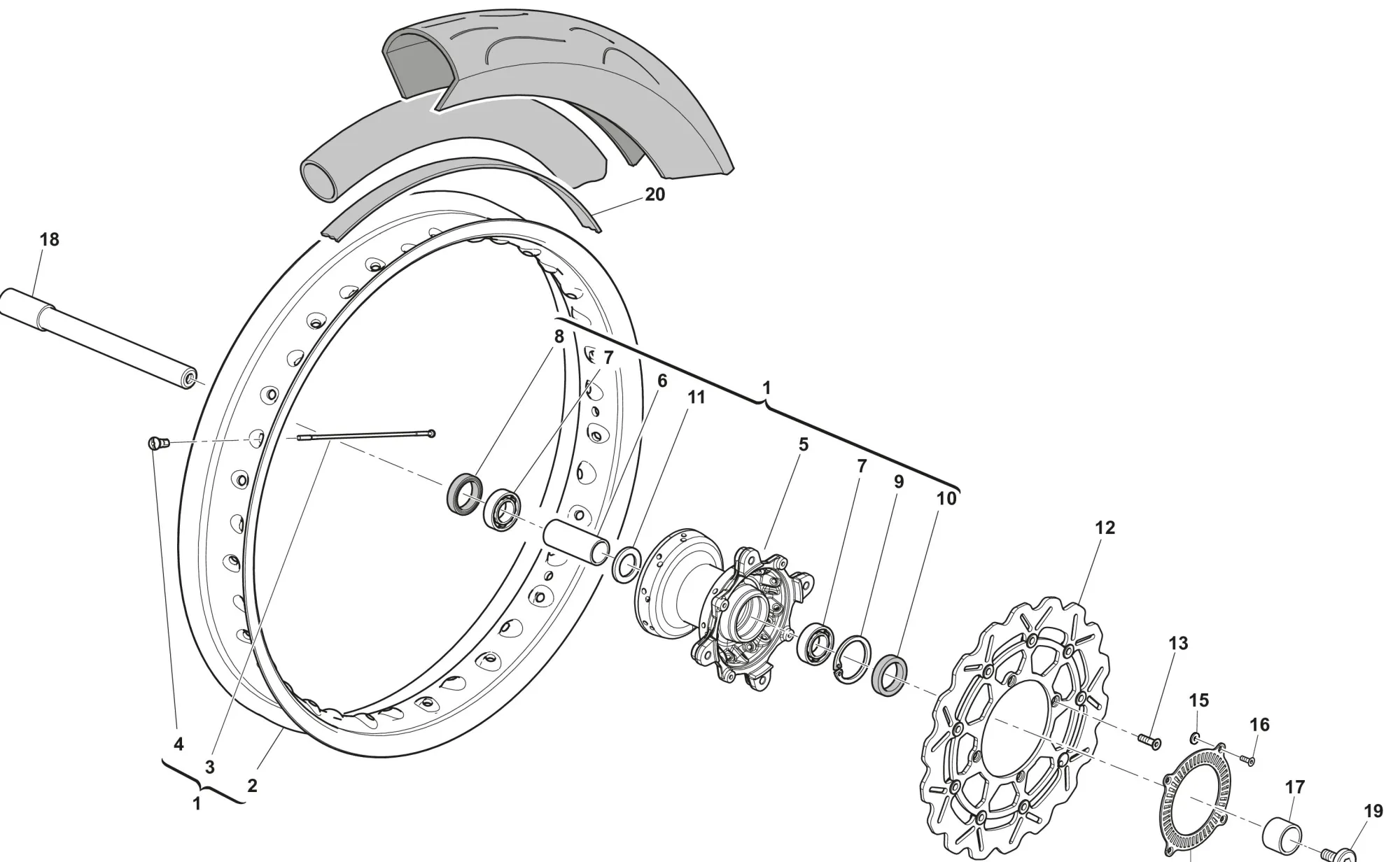 Vorderrad SM 500 Vorderrad SM 500