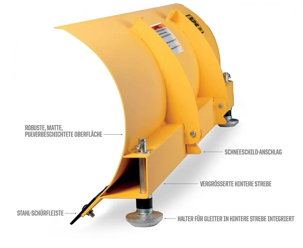 Moose_Utility_Plow_Quad___ATV_Schneeschild_gelb_neue_Version Moose Plow Schneeschild Set 152 cm 60" Polaris Sportsman 550 850 1000