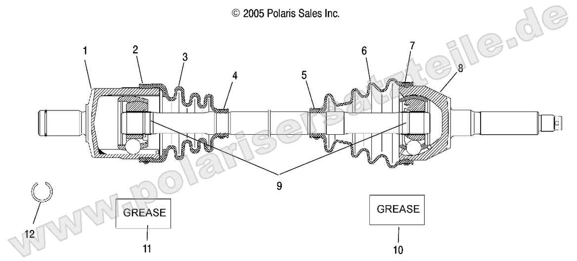 DRIVE SHAFT, FRONT DRIVE SHAFT, FRONT