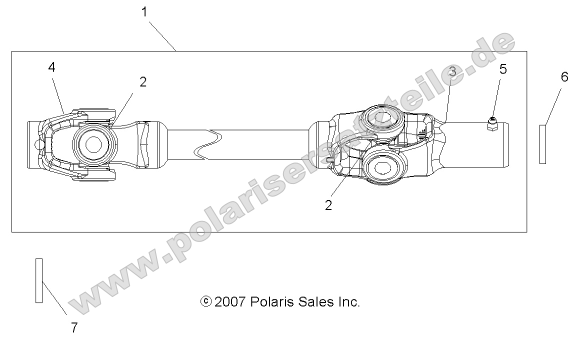 Drive Train, Front Prop Shaft Drive Train, Front Prop Shaft