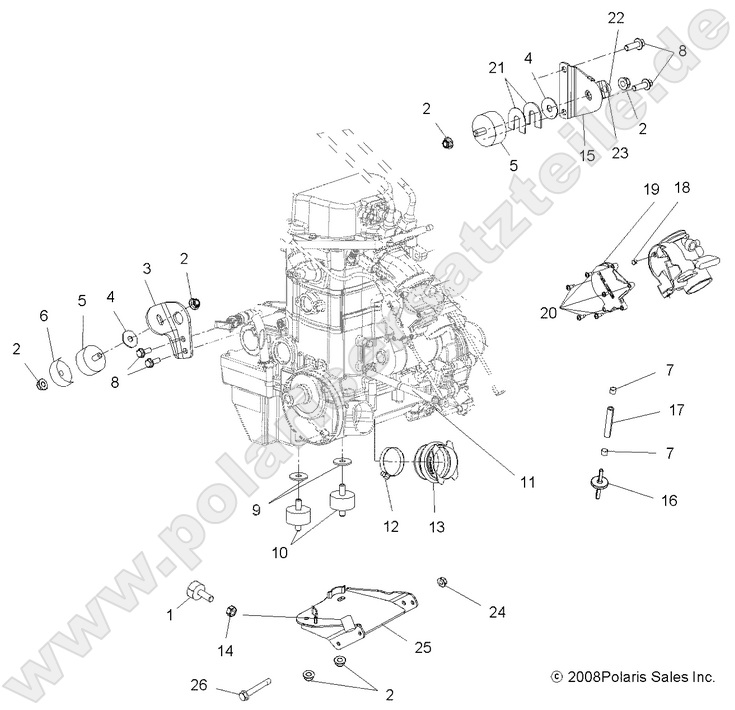 ENGINE, MOUNTING ENGINE, MOUNTING