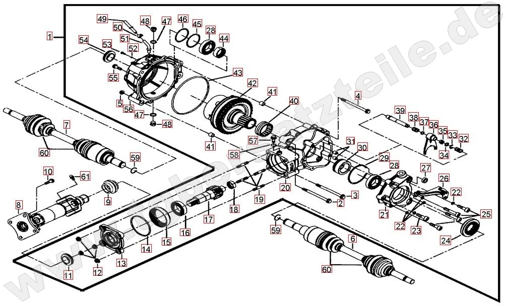 Differenzial hinten Differenzial hinten