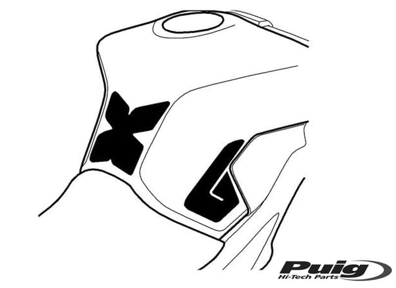 PUIG TANK PAD + SEITENTEILE YAMAHA FZ-09 13-16' CARBON - 8439C