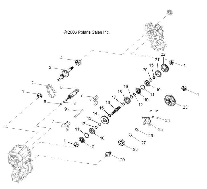 Drive Train, Main Gearcase internal Drive Train, Main Gearcase internal