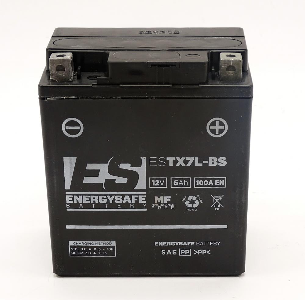 Energysafe ESTX7L-BS / YTX7L-BS AGM Batterie 12V 6AH - Einbaufertig (FTX7L-BS)