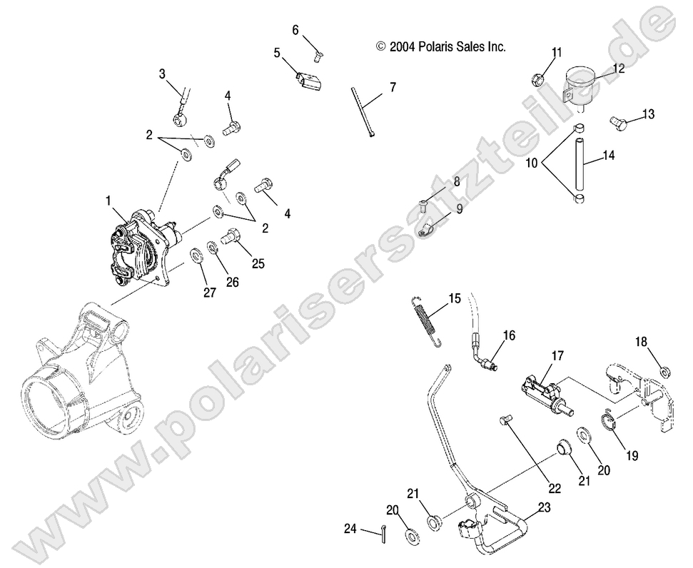 MASTER CYLINDER, REAR and FOOT PEDAL MASTER CYLINDER, REAR and FOOT PEDAL
