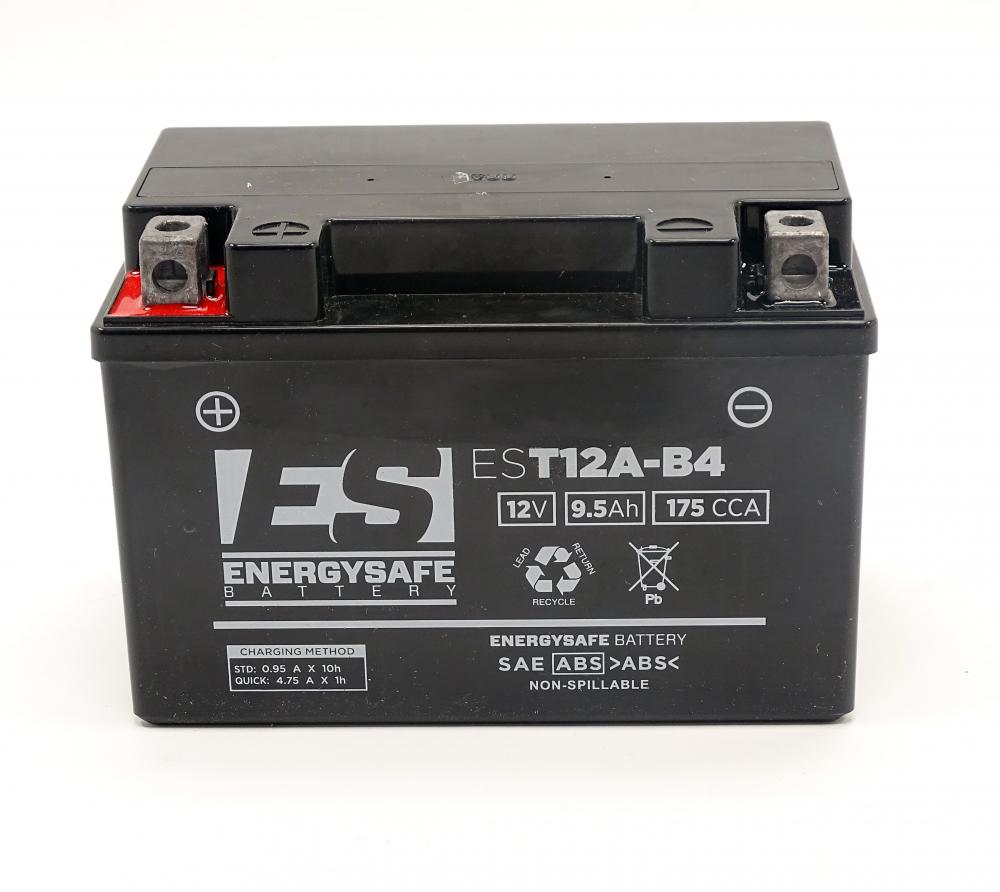 Energysafe EST12A-B4 / YT12A-BS AGM GEL Batterie 12V 9.5AH - Einbaufertig (YT12A-4, GT12A-BS)