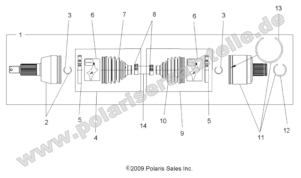 Drive Train, Drive Shaft, Rear